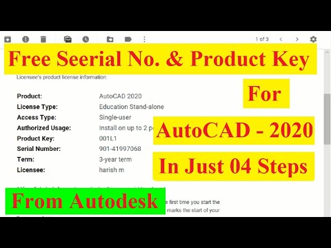 autocad 2019 serial number and product key free download